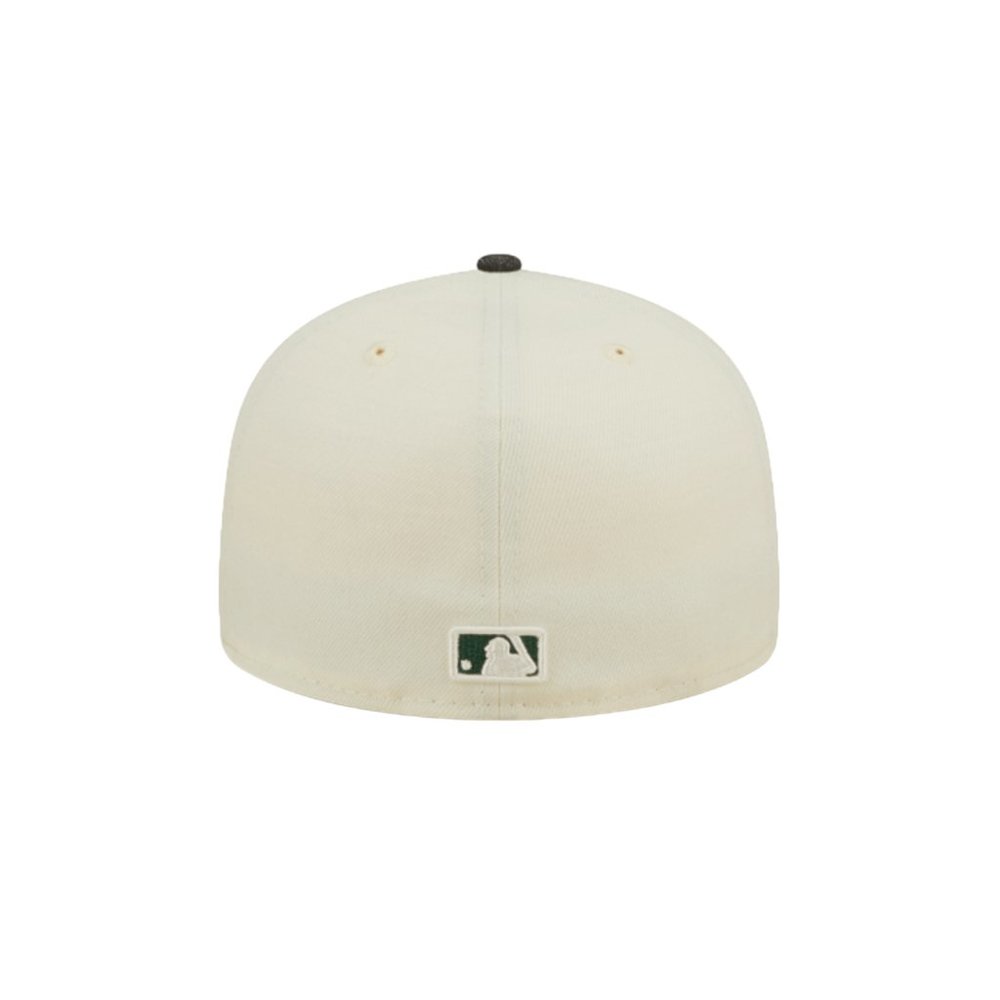 New Era Oakland Athletics Black Denim 59FIFTY Fitted Hat Chrome White - Picture 6 of 7